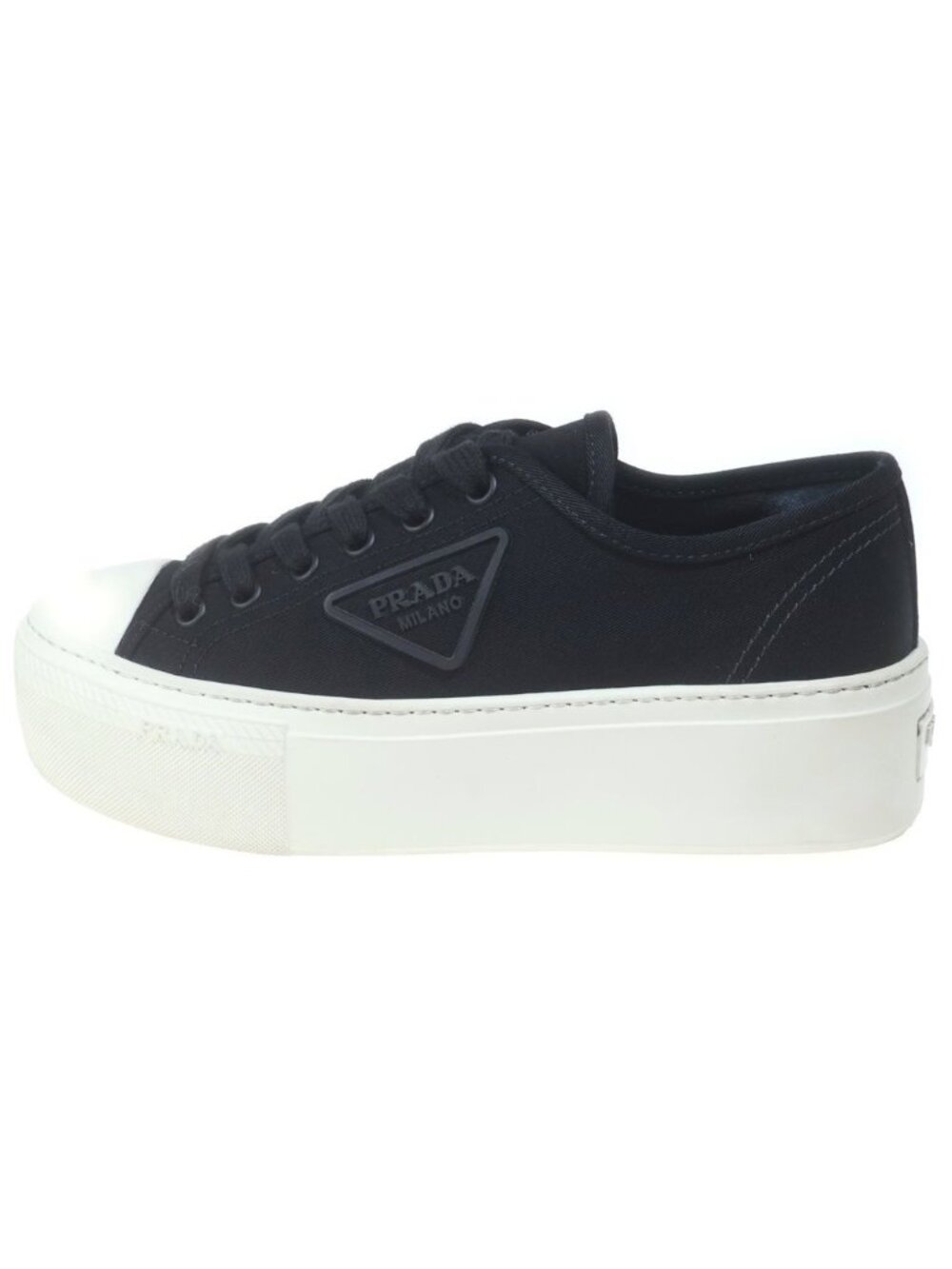 Prada Gabardine Low Cut Sneakers